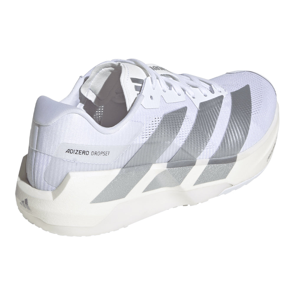 Adidas Women's Adizero Dropset Pro - BlackToe Running#colour_cloud-white-silver-metallic