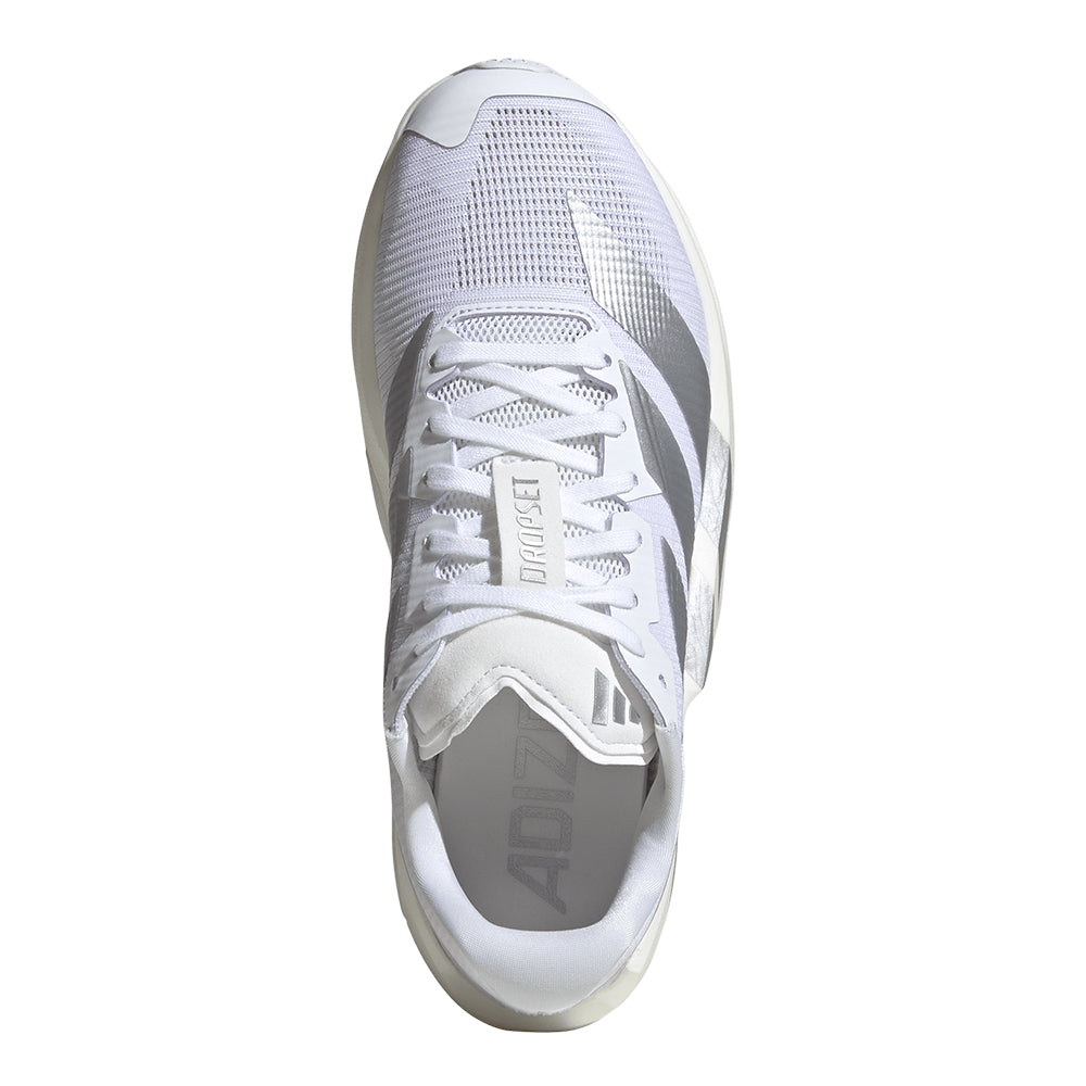 Adidas Women's Adizero Dropset Pro - BlackToe Running#colour_cloud-white-silver-metallic
