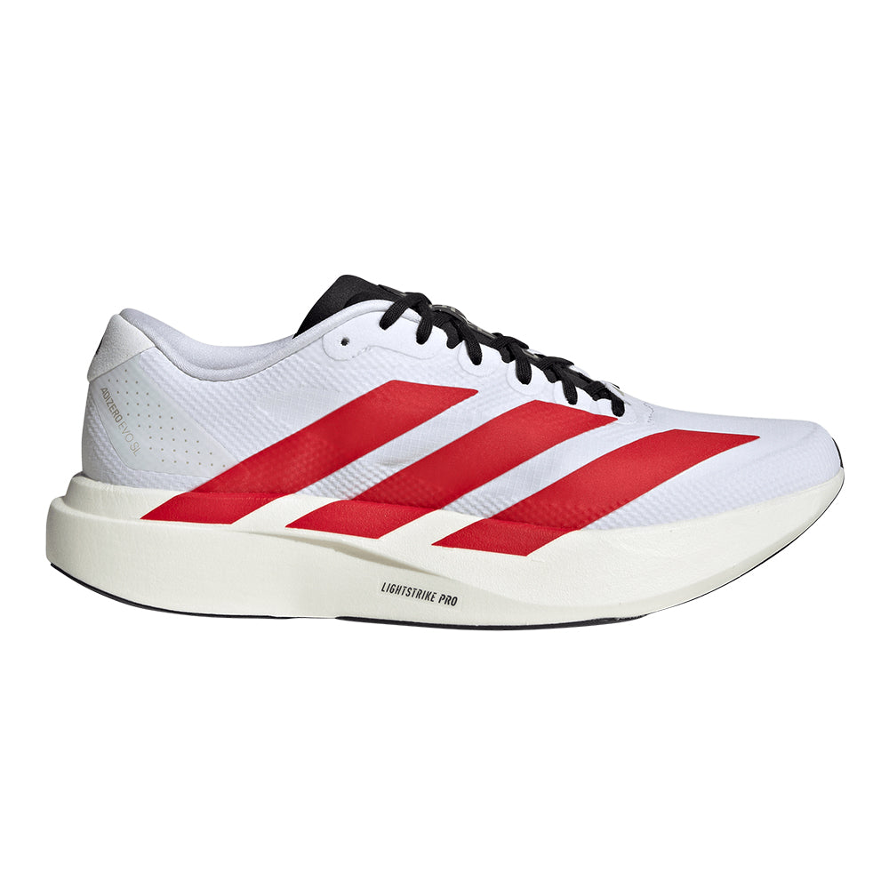 Adidas Men's Adizero Evo SL Woven - BlackToe Running#colour_white-team-college-red-core-black