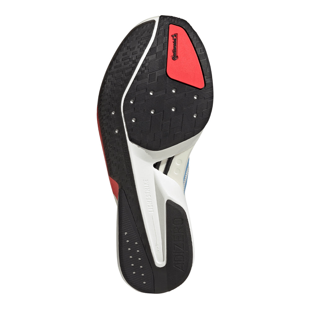 Adidas Men's Adizero Boston 13 - BlackToe Running#colour_off-white-light-blue-gold-metallic