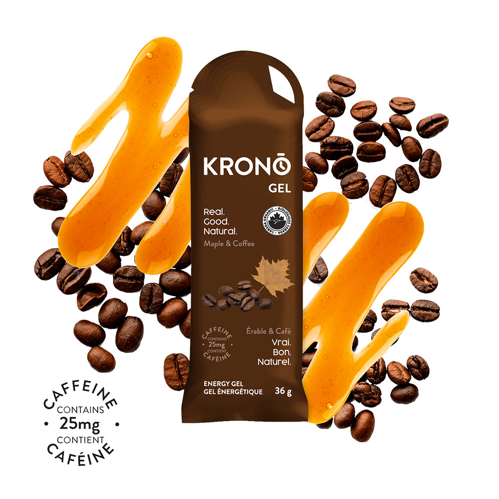 Krono Nutrition Energy Cafeine Gels - BlackToe Running#flavour_maple-coffee-25mg