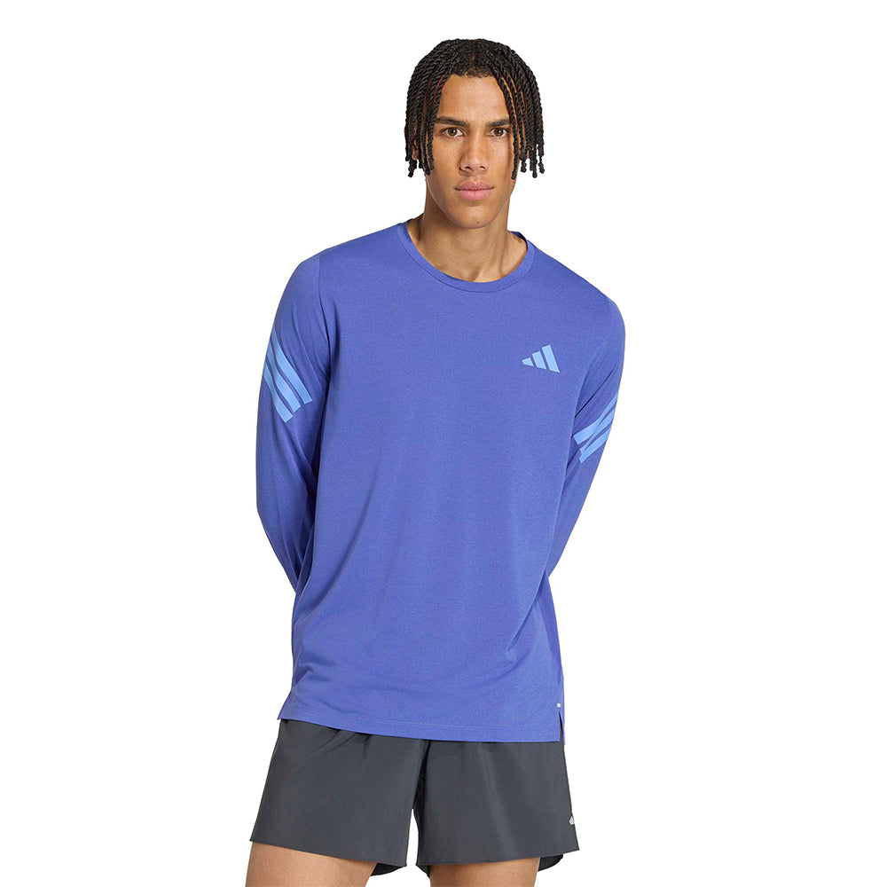 Adidas Men's Adi365 Running Iconic Climacool Long Sleeve - BlackToe Running#colour_dual-indigo