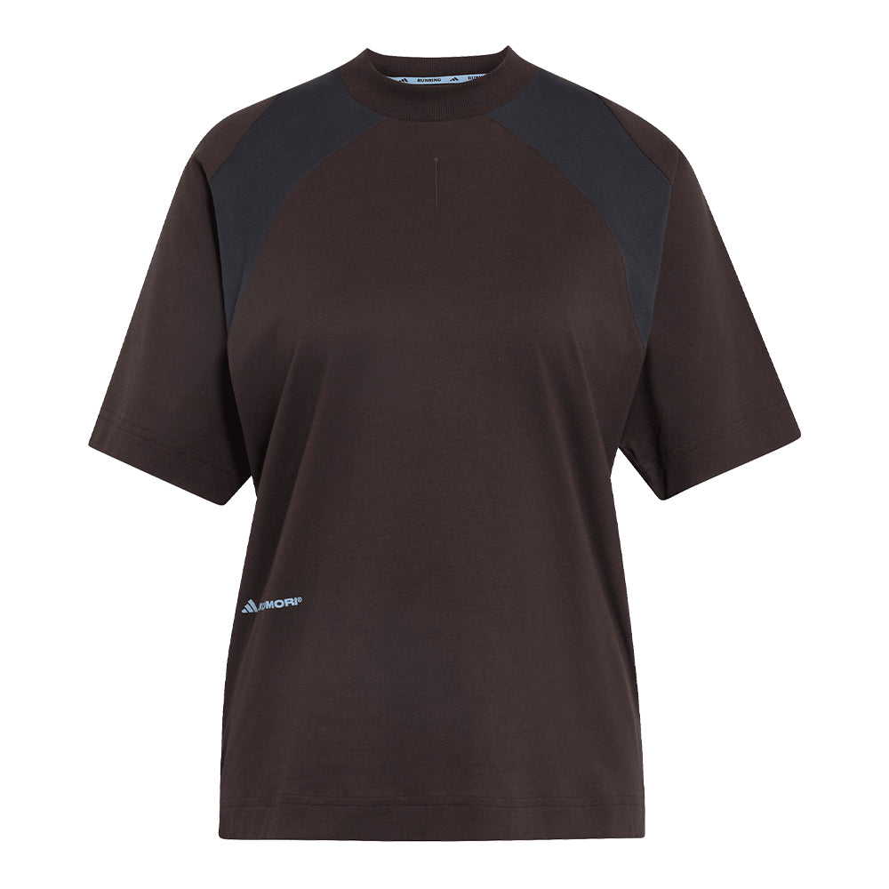 Adidas Running X Hermanos Koumori T-Shirt - BlackToe Running#colour_night-brown-night-grey