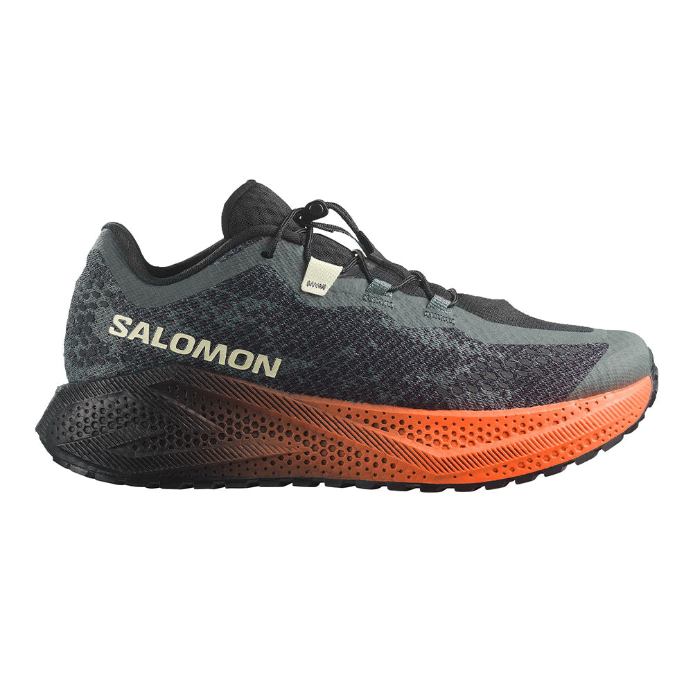 Salomon Men's Aero Glide 4 Gravel - BlackToe Running#colour_urban-chic-black-lime-cream