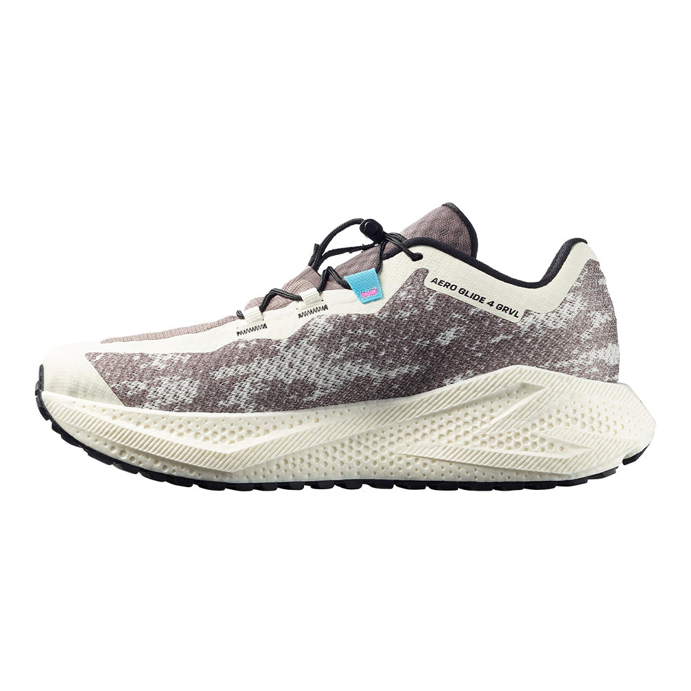 Salomon Men's Aero Glide 4 Gravel - BlackToe Running#colour_vanilla-ice-black-iron