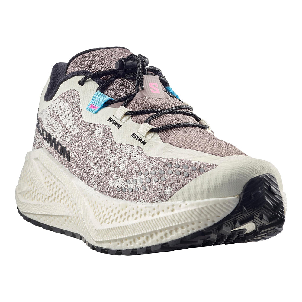 Salomon Women's Aero Glide 4 Gravel - BlackToe Running#colour_vanilla-ice-black-iron
