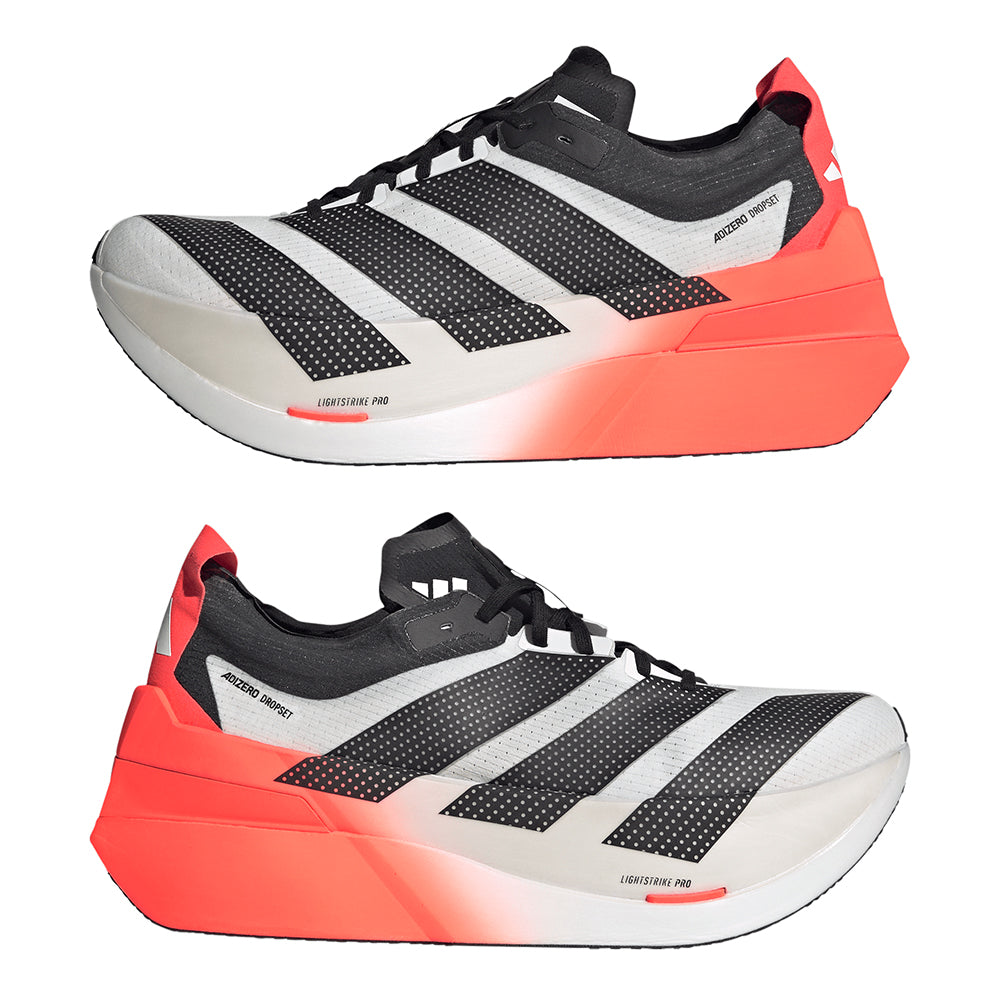 Adidas Adizero Dropset Elite - BlackToe Running#colour_cloud-white-solar-red-core-black