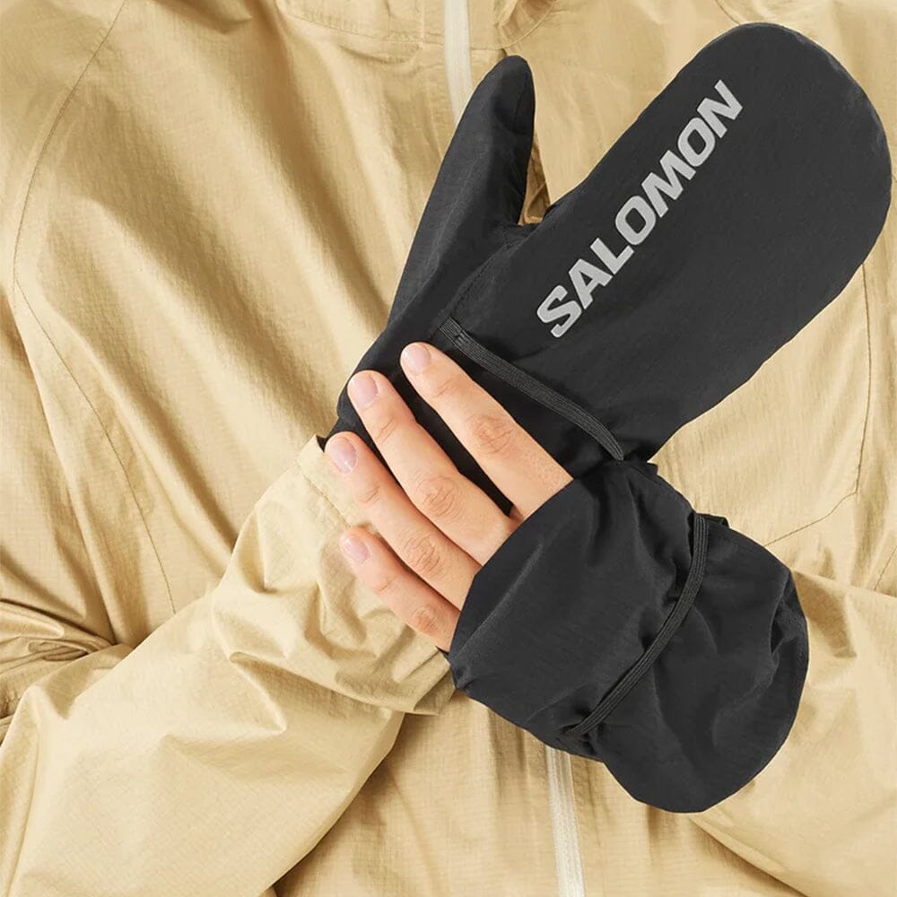 Salomon Bonatti Waterproof Mitten - BlackToe Running#colour_deep-black