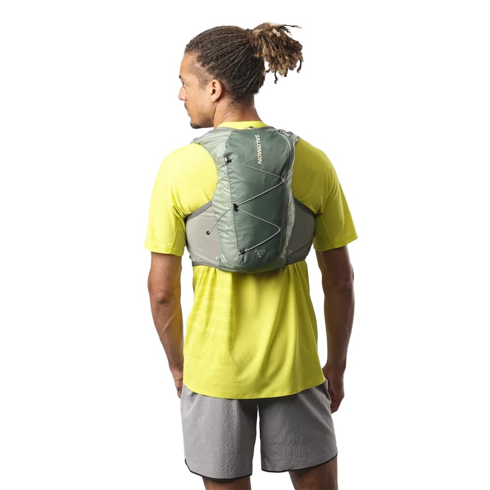Salomon Active Skin 8 Set - BlackToe Running#colour_laurel-wreath-lily-pad
