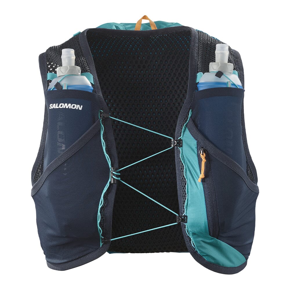 Salomon Active Skin 8 Set - BlackToe Running#colour_tahitian-tide-carbon