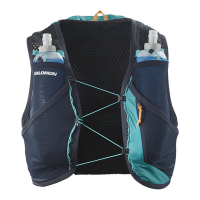 Salomon Active Skin 8 Set - BlackToe Running#colour_tahitian-tide-carbon