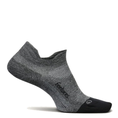 Feetures Elite No Show Tab Sock - BlackToe Running#colour_gray