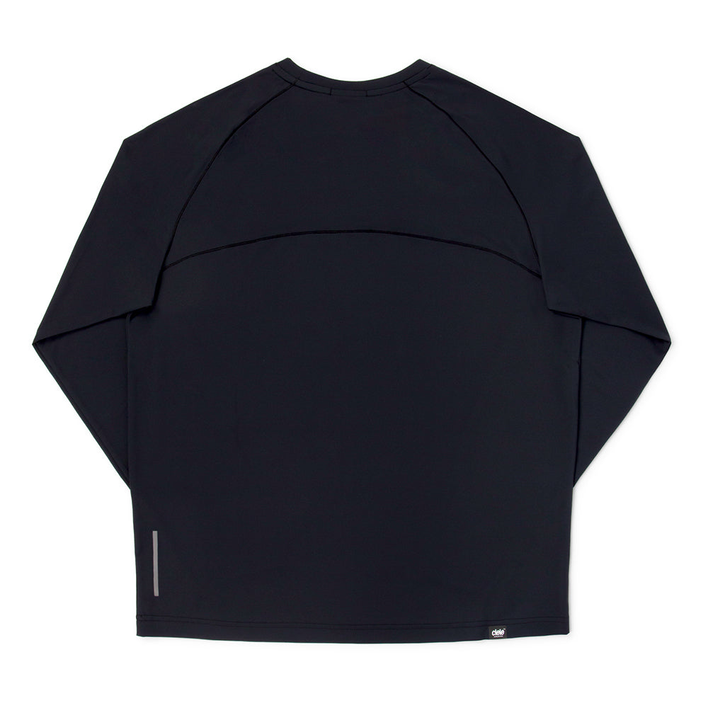Ciele Men's DLY Long Sleeve - BlackToe Running#colour_shadowcast