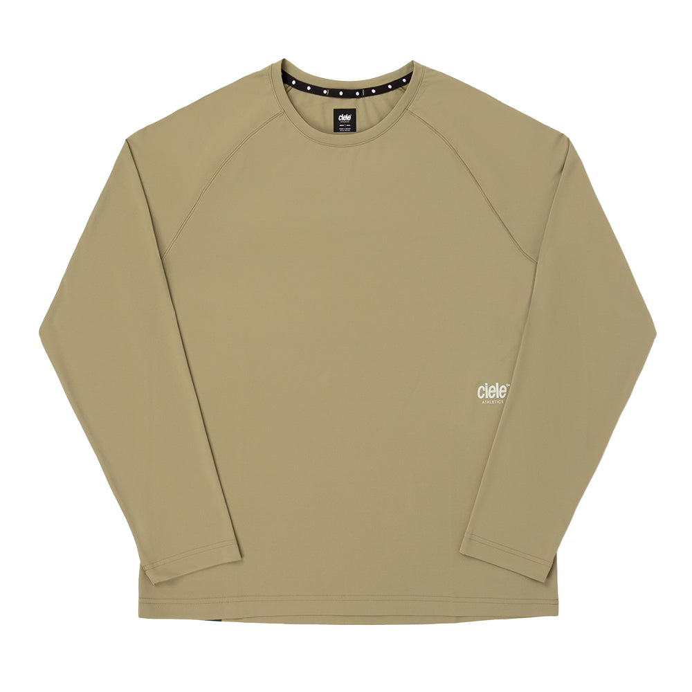 Ciele Men's DLY Long Sleeve - BlackToe Running#colour_canvas