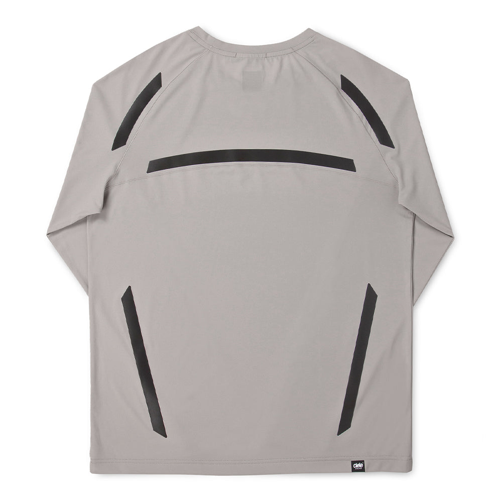 Ciele Men's DLY Long Sleeve - BlackToe Running#colour_niterite