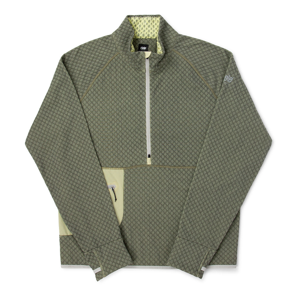 Ciele Men's VLV Half Zip - BlackToe Running#colour_glade