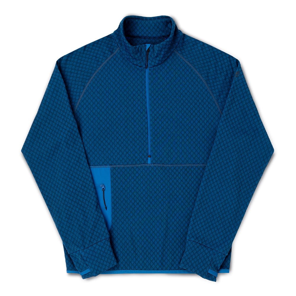 Ciele Men's VLV Half Zip - BlackToe Running#colour_azure