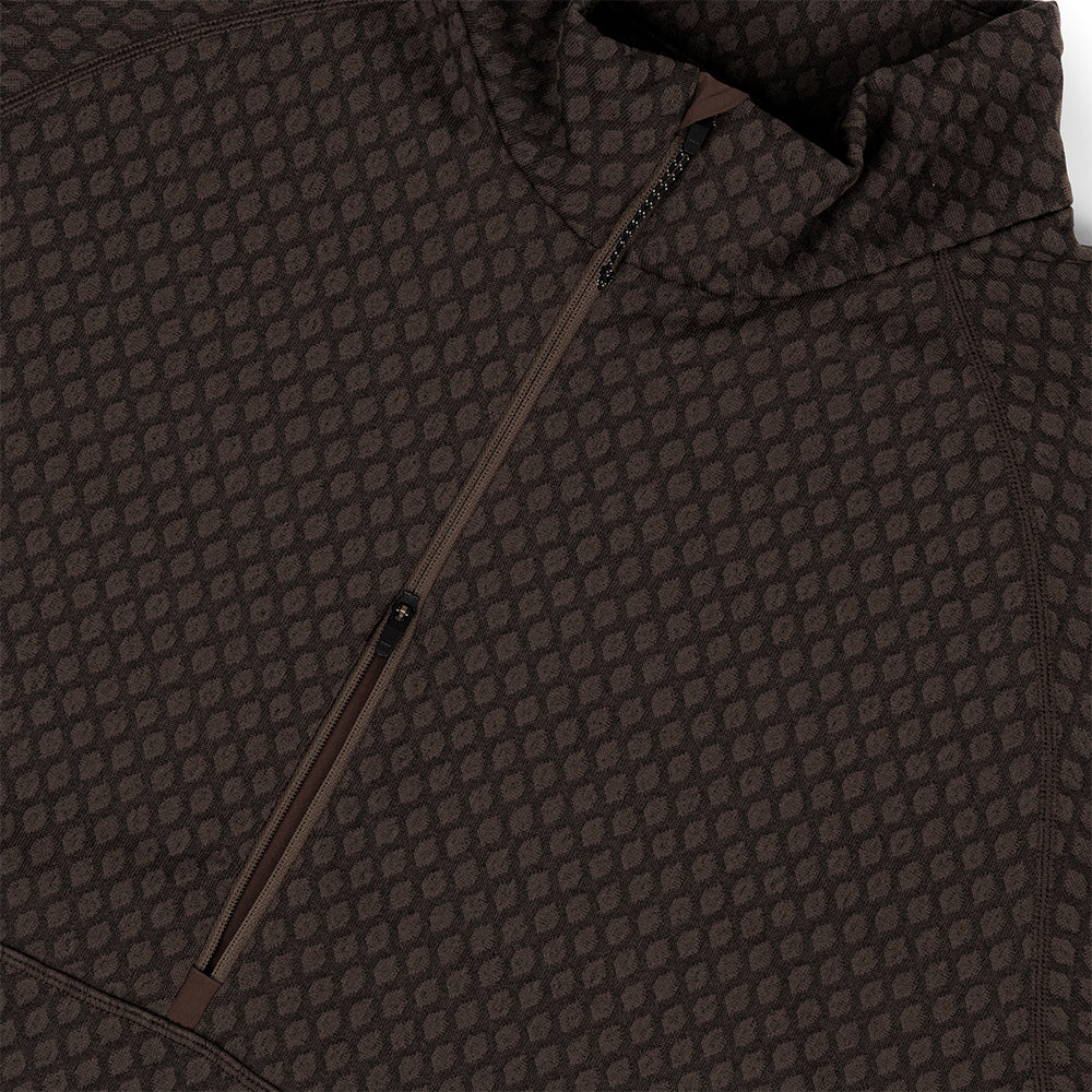 Ciele Men's VLV Half Zip - BlackToe Running#colour_oak