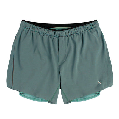 Ciele Men's DLY Short 5" Long Brief - BlackToe Running#colour_silver-pine