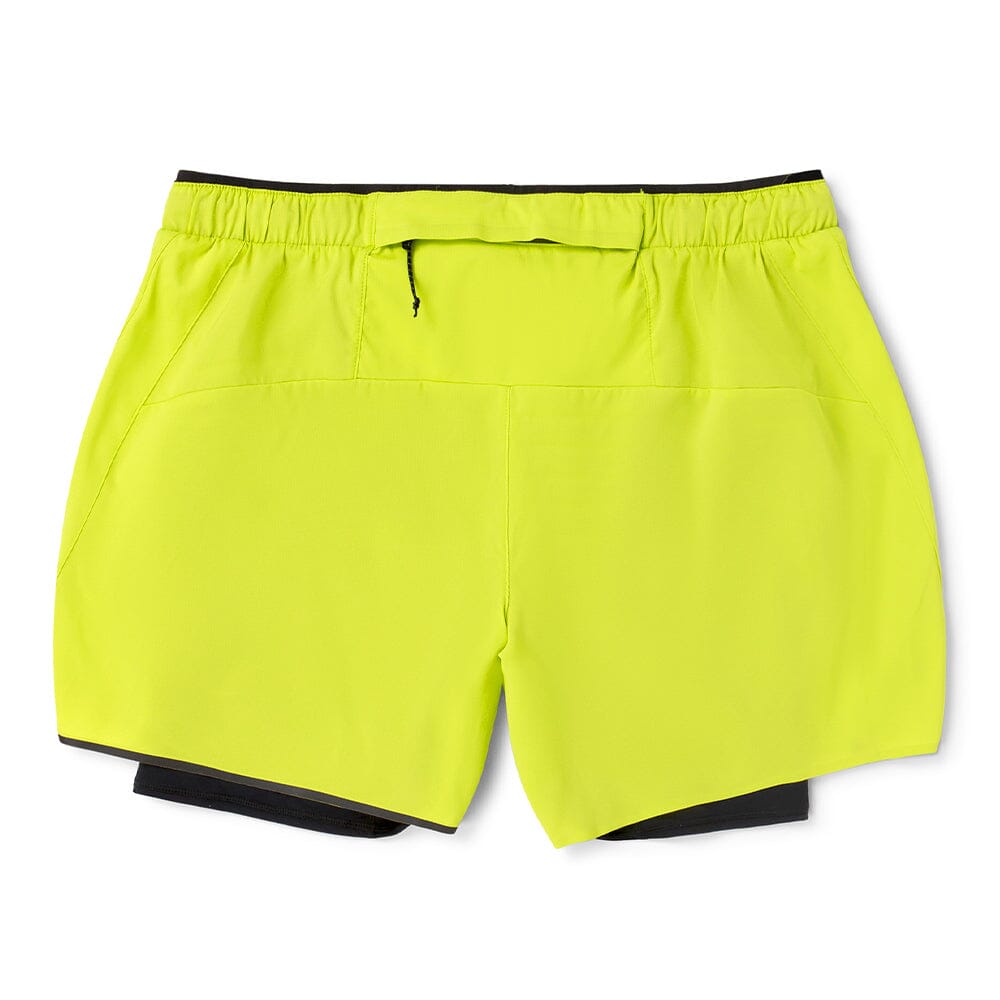 Ciele Men's DLY Short 5" Long Brief - BlackToe Running#colour_lime-green