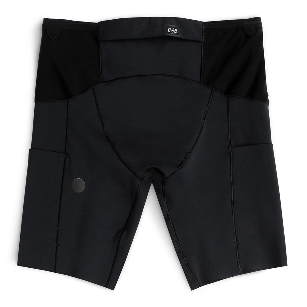 Ciele Men's CRGTight Short 9" - BlackToe Running#colour_shadowsphinx