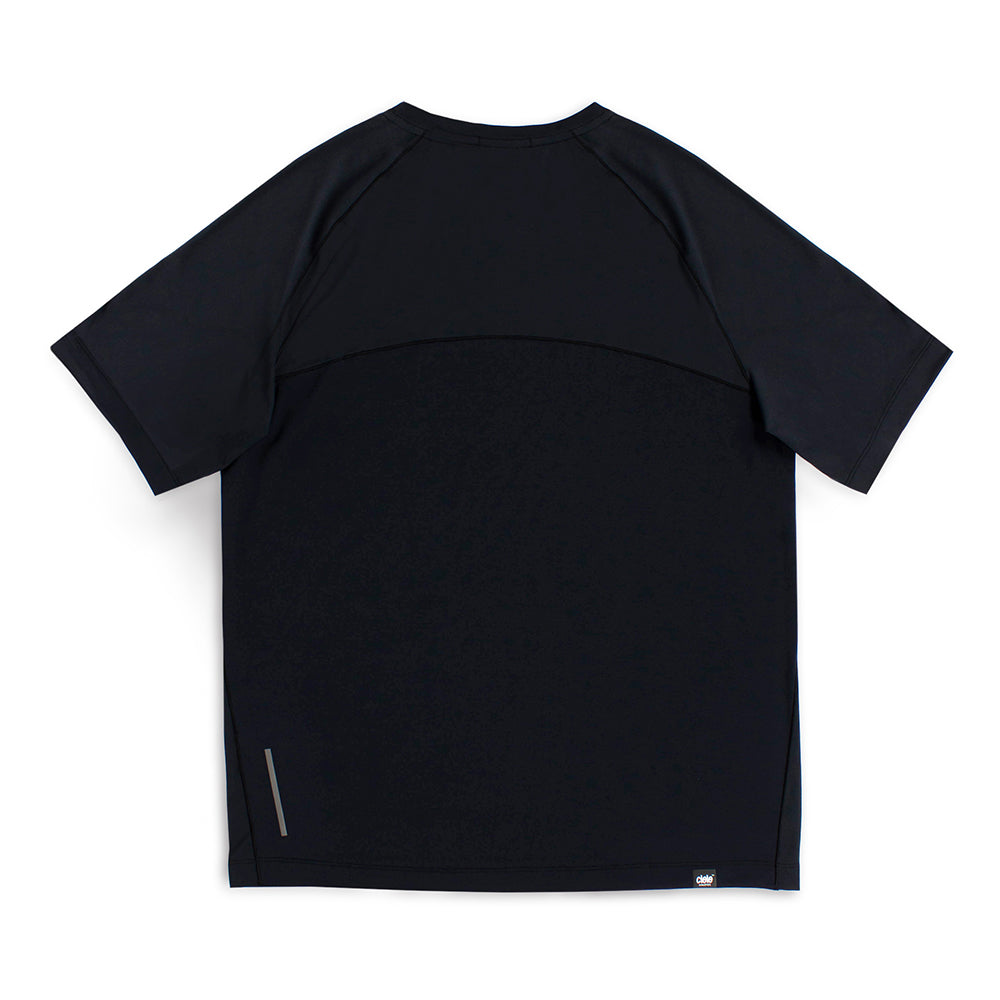 Ciele Men's DLY TShirt - BlackToe Running#colour_shadowcast-black