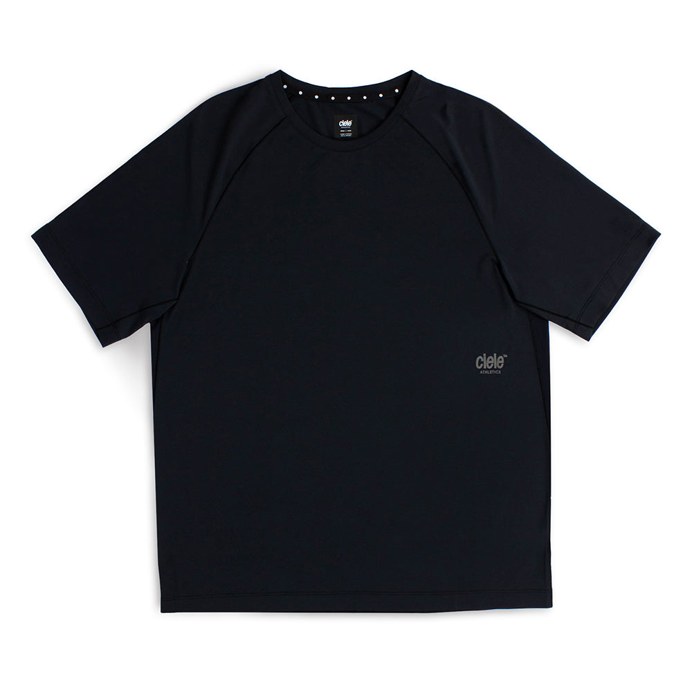 Ciele Men's DLY TShirt - BlackToe Running#colour_shadowcast-black