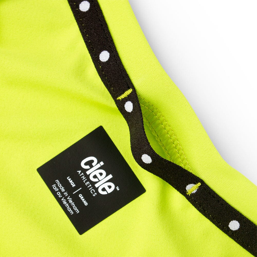 Ciele Men's DLY TShirt - BlackToe Running#colour_lime-green