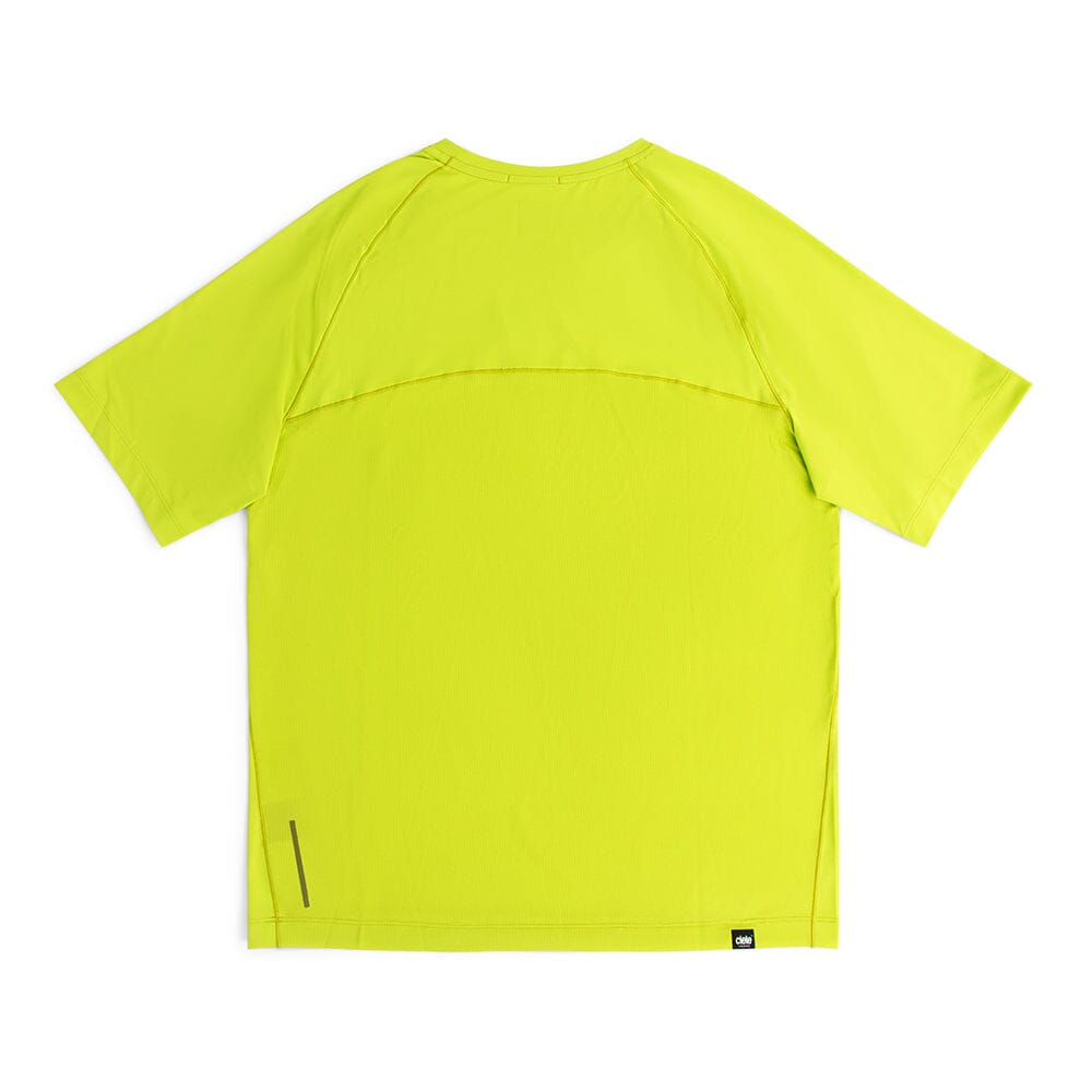 Ciele Men's DLY TShirt - BlackToe Running#colour_lime-green