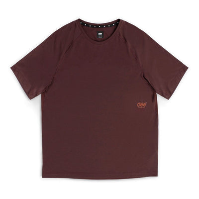 Ciele Men's DLY TShirt - BlackToe Running#colour_dark-wine-red