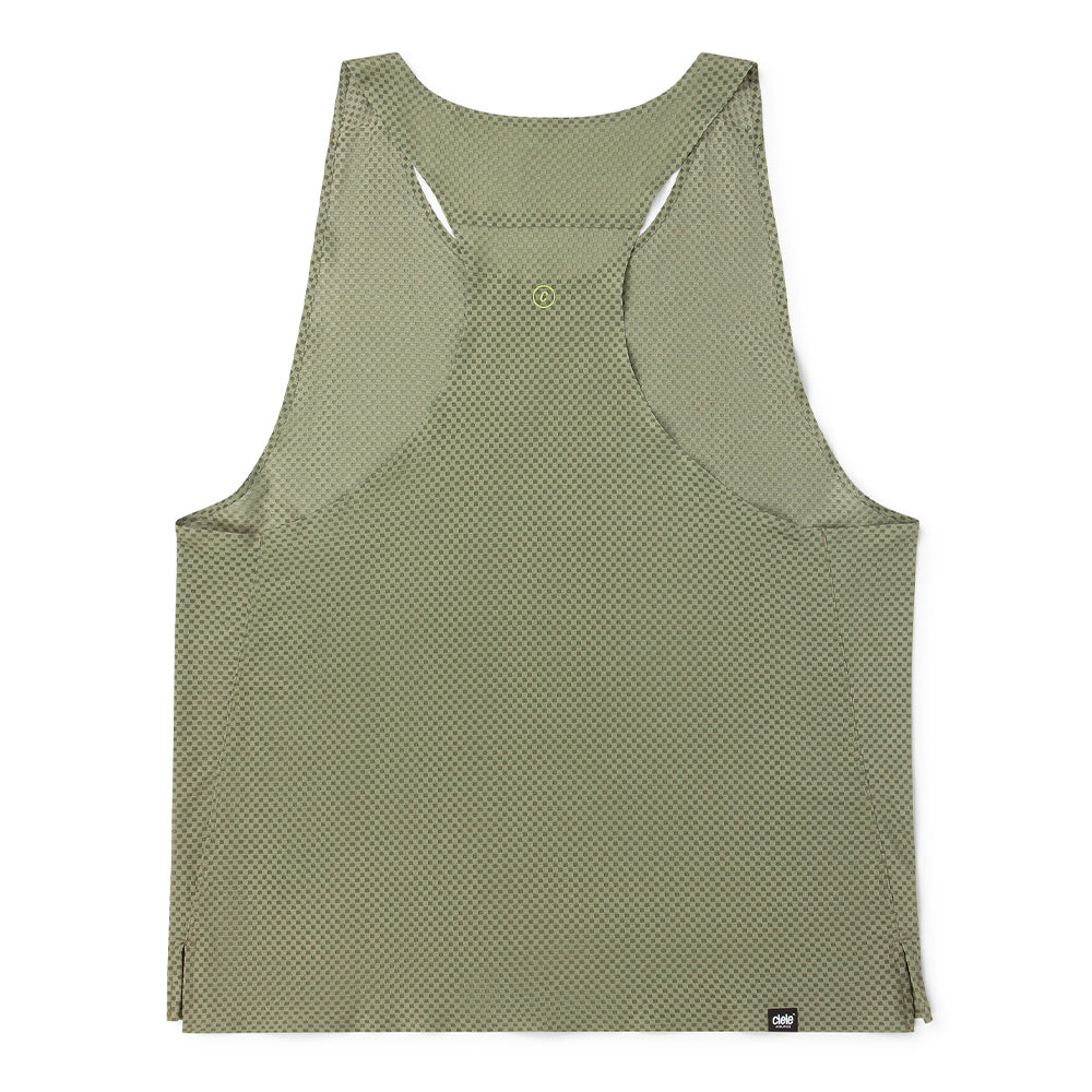 Ciele Men's ICN Singlet - BlackToe Running#colour_toad