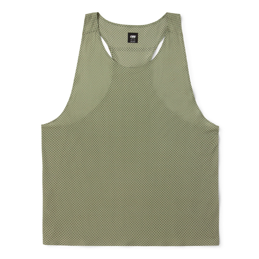 Ciele Men's ICN Singlet - BlackToe Running#colour_toad