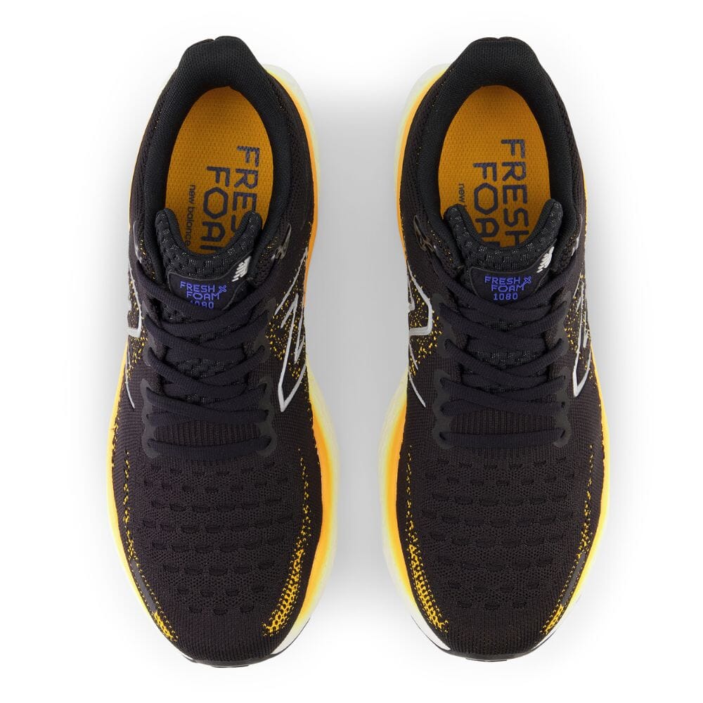 New Balance Men's Fresh Foam X 1080v12 - BlackToe Running#colour_black-hot-marigold