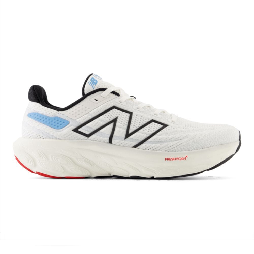 New Balance Men's Fresh Foam X 1080v13 - BlackToe Running#colour_white-black-coastal-blue