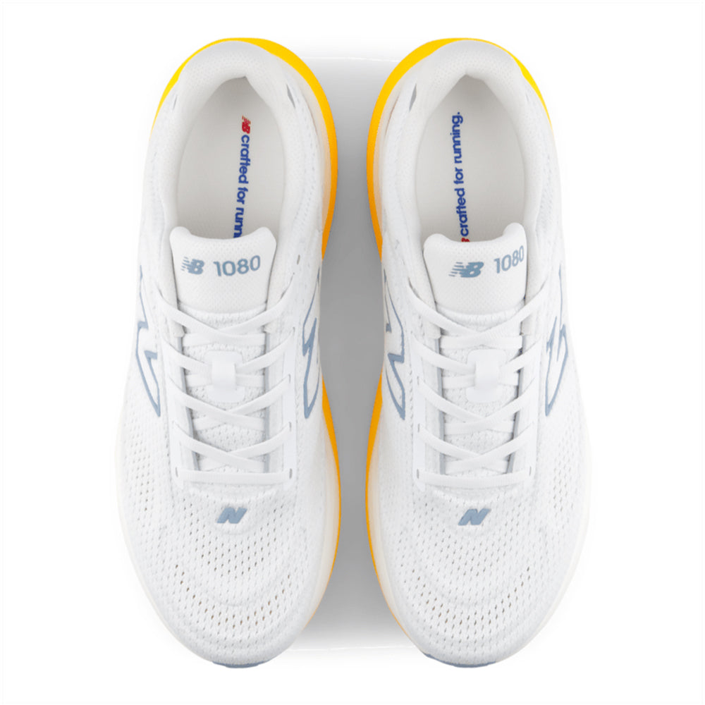 New Balance Men's 1080v15 - BlackToe Running#colour_white-satsuma-orange