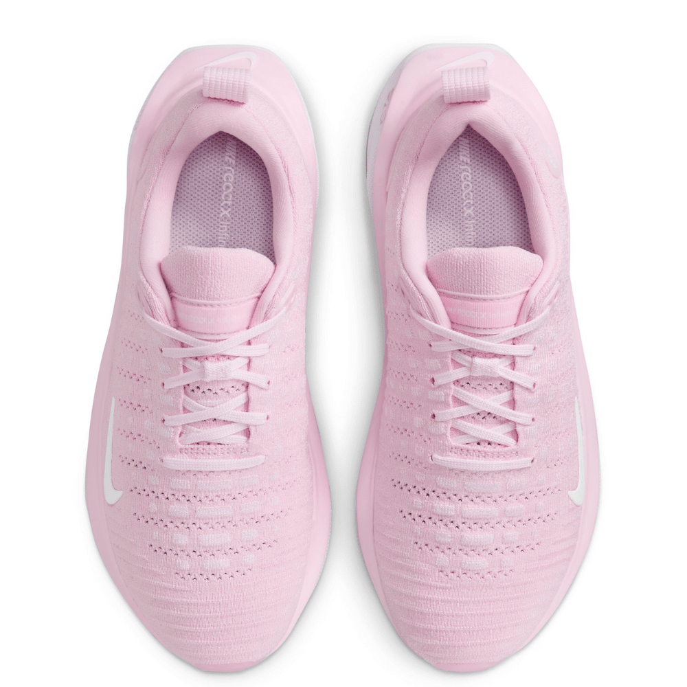 Nike Women's ReactX Infinity Run Flyknit 4 - BlackToe Running#colour_pink-foam-white