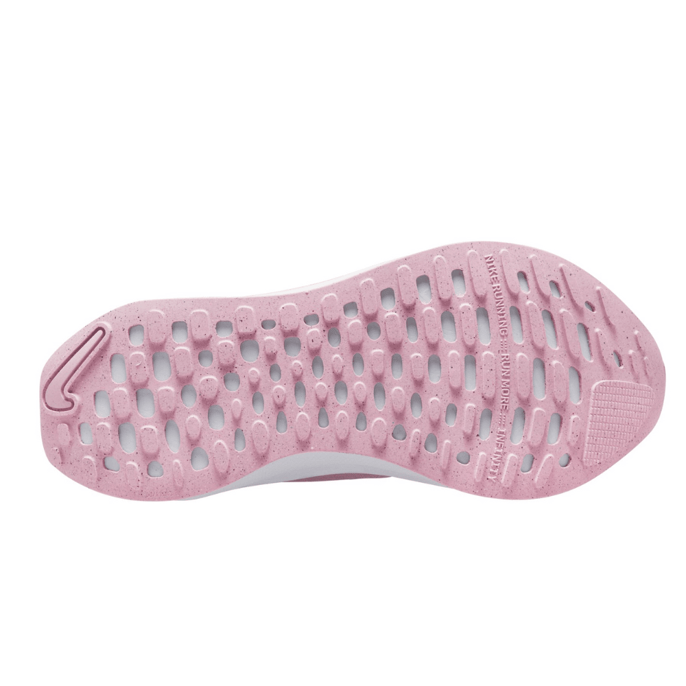 Nike Women's ReactX Infinity Run Flyknit 4 - BlackToe Running#colour_pink-foam-white