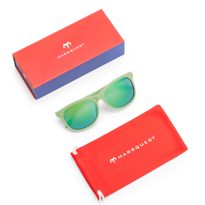 Marsquest Momentum Sunglasses - Light Green & Neon Green - BlackToe Running