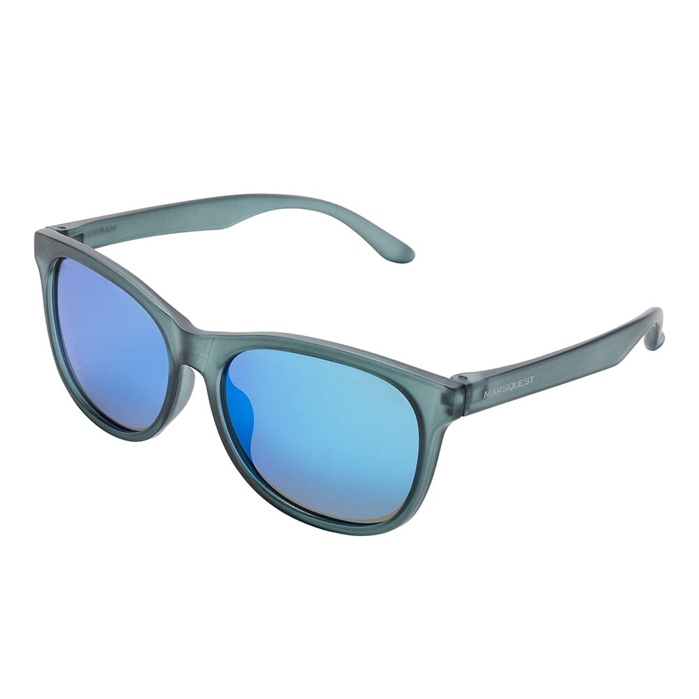 Marsquest Momentum Sunglasses - Iced Black & Neon Blue Sunglasses - BlackToe Running - 