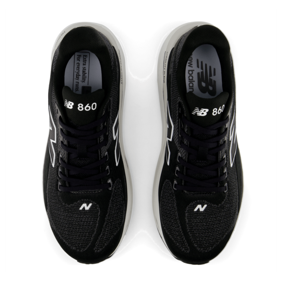 New Balance Men's Fresh Foam X 860v15 - BlackToe Running#colour_black-white