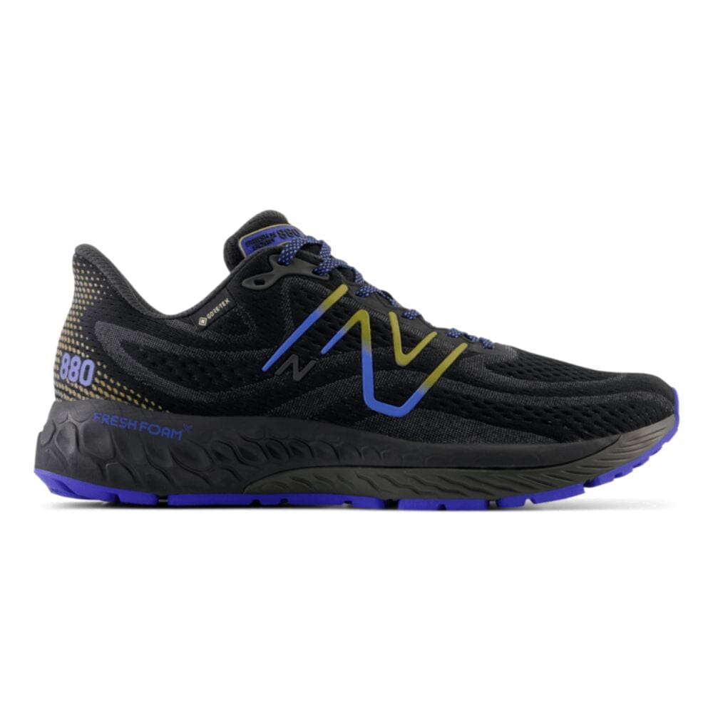 New Balance Men's Fresh Foam X 880v12 Gore-Tex Men's Shoes - BlackToe Running#colour_black-marine-blue