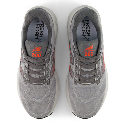 New Balance Men's Fresh Foam X 880v15 - BlackToe Running#colour_slate-grey-reflection-urgent-red