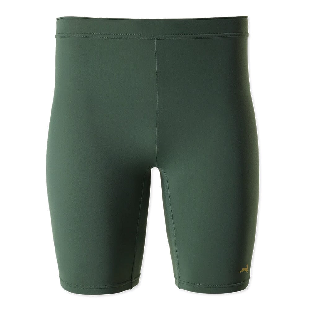 Tracksmith Men's Turnover Half Tights Men's Bottoms - BlackToe Running#colour_emerald