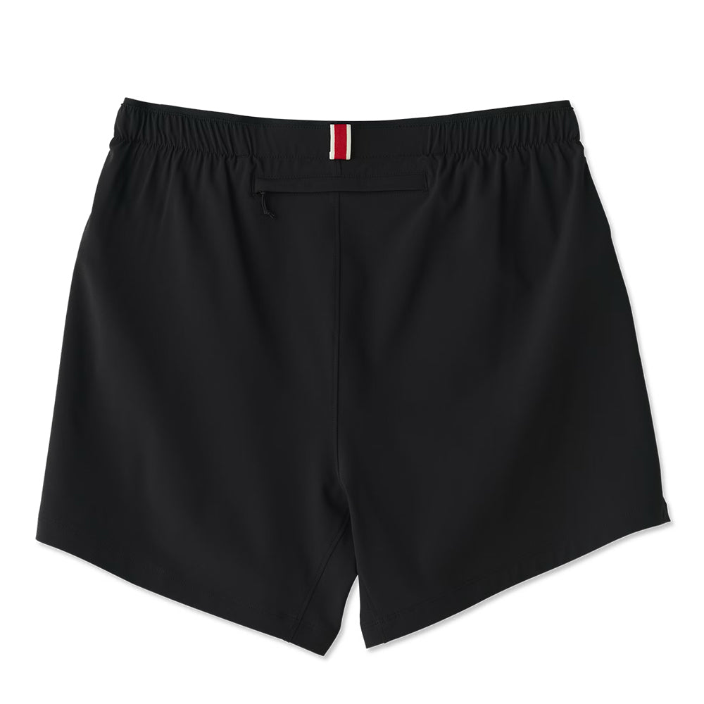 Tracksmith Men's Twilight Woven Shorts - BlackToe Running#colour_black