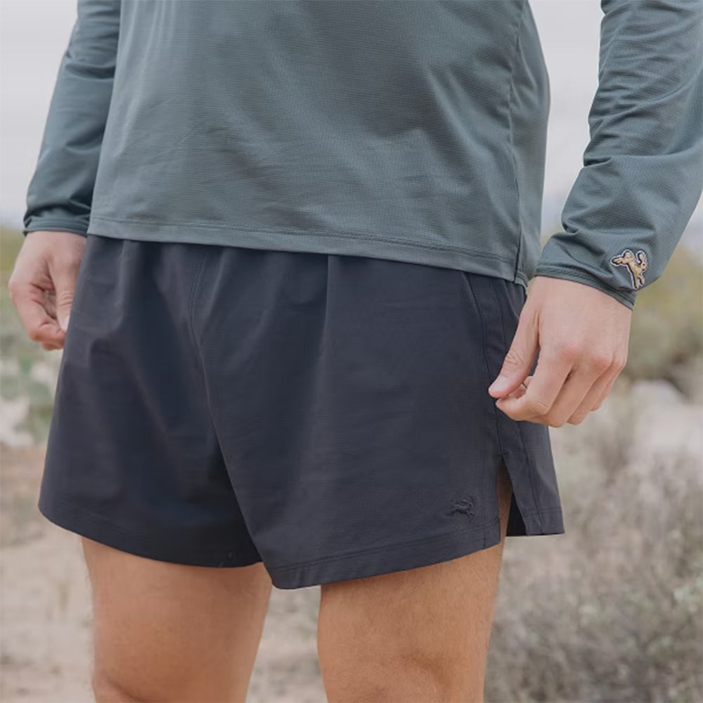 Tracksmith Men's Twilight Woven Shorts - BlackToe Running