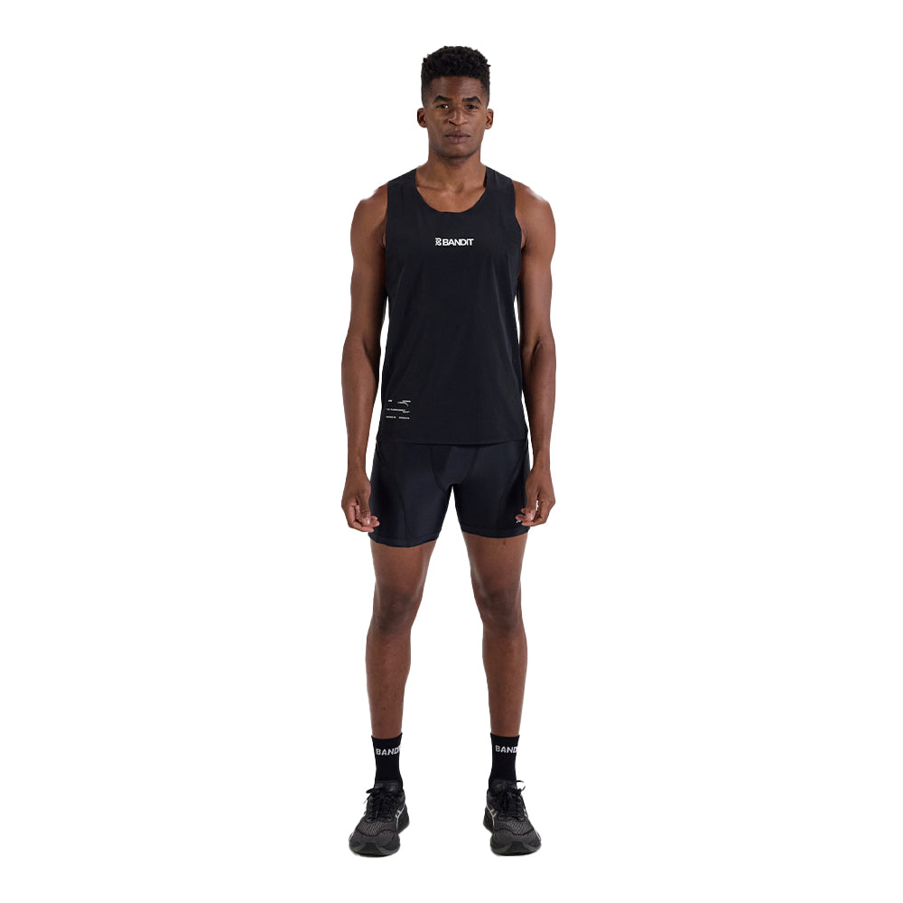 Bandit Running Men's Superbeam Next Gen 7 Pocket Quarter Tights - BlackToe Running