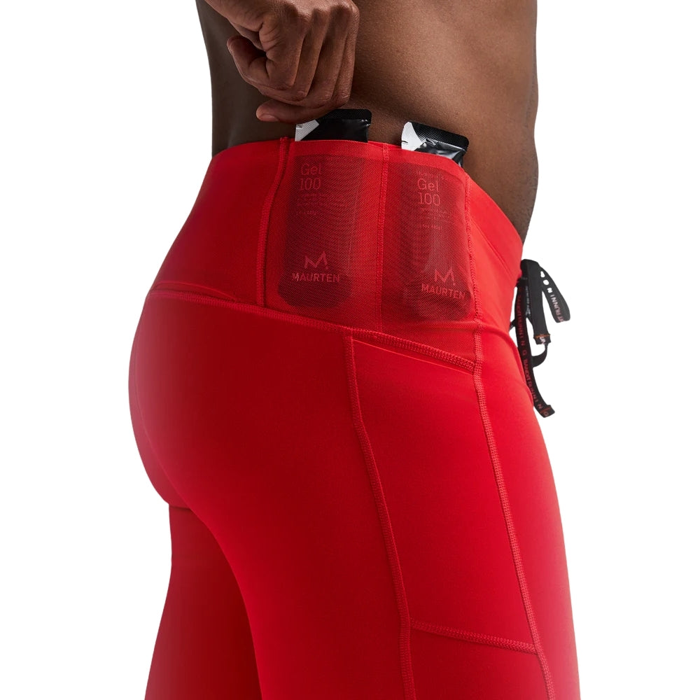 Bandit Running Men's Vanisher™ Quarter Tights - BlackToe Running#colour_poppy