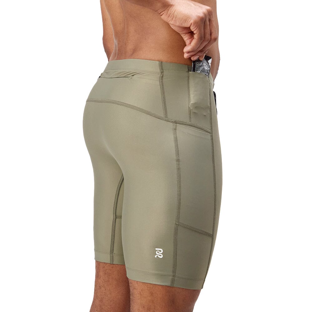 Bandit Running Men's Superbeam™ Next Gen 7 Pocket Half Tights - BlackToe Running#colour_fatigue