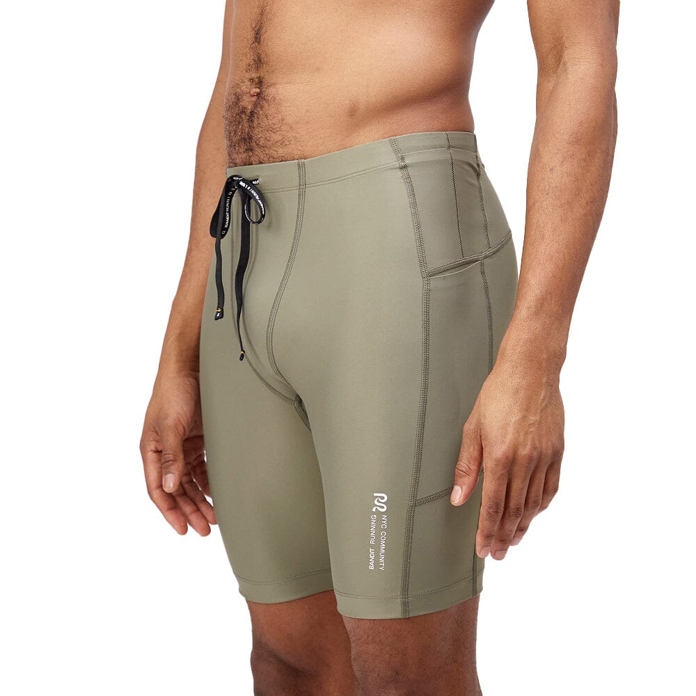 Bandit Running Men's Superbeam™ Next Gen 7 Pocket Half Tights - BlackToe Running