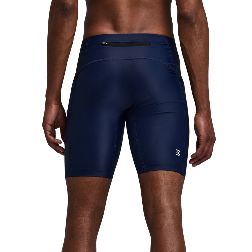 Bandit Running Men's Superbeam™ Next Gen 7 Pocket Half Tights - BlackToe Running#colour_ny-navy